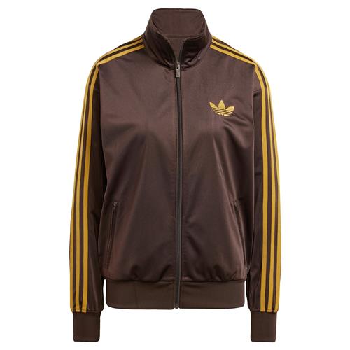 ADIDAS ORIGINALS Sweatjakke 'Adicolor Classic Firebird'  mørkebrun / gul