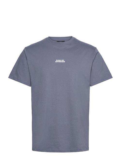 Clean Cut Copenhagen Cohen Brushed Tee Ss Clean Cut Copenhagen Blue