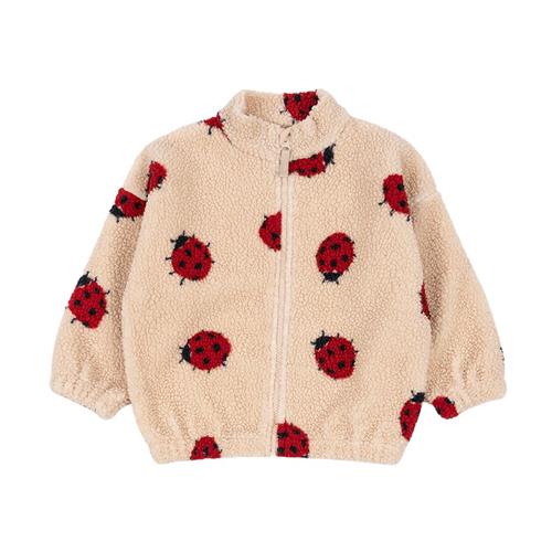 Konges Sløjd GOTS Jody Teddy Jakke Ladybug Sand | Lyserød | 3 years