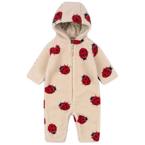 Konges Sløjd GOTS Jody Teddy Fleece-overtræksdragt Ladybug Sand | Beige | 9 months