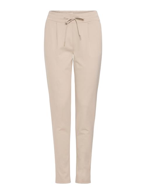 ICHI Bukser med lægfolder 'KATE'  beige