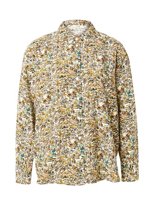 Se JDY Bluse 'JDYELIA'  creme / cognac / oliven / sort ved About You