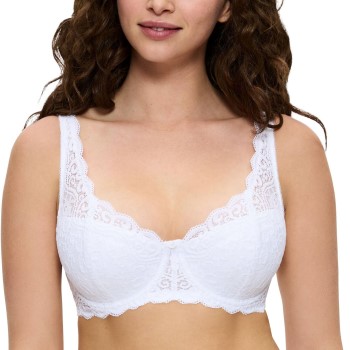 Triumph Bh Amourette Wired Bra With Lace Hvid A 80 Dame