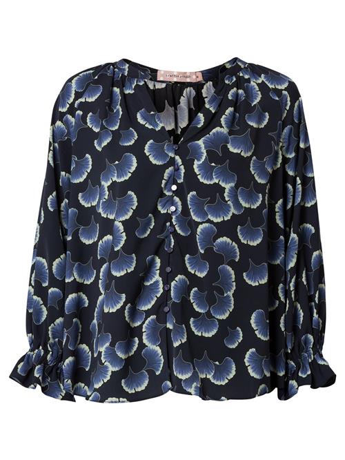 Traffic People Bluse  navy / natblå / pastelgul