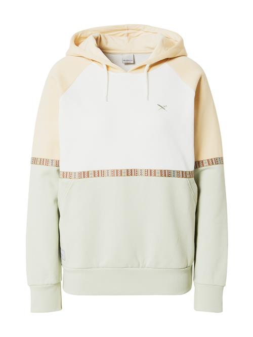 Iriedaily Sweatshirt 'Kachina'  lysegul / pastelgrøn / rød / hvid