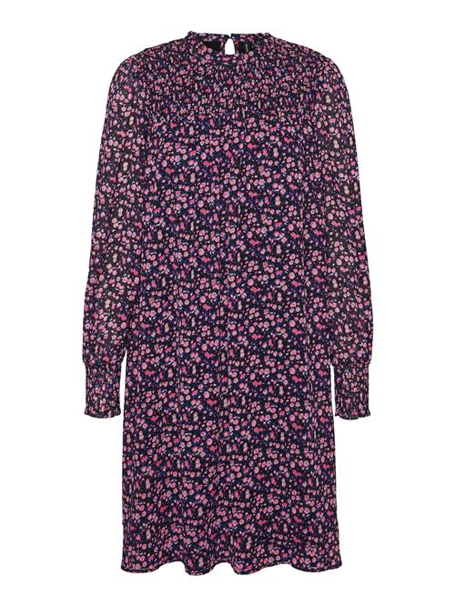 VERO MODA Kjole 'HOLLY VICA'  violetblå / cyclam / pink / sort