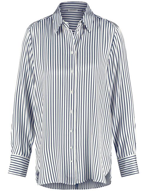 Se GERRY WEBER Bluse  navy / hvid ved About You