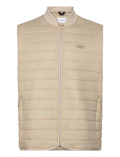 Calvin Klein Quilted Crinkle Vest Calvin Klein Beige