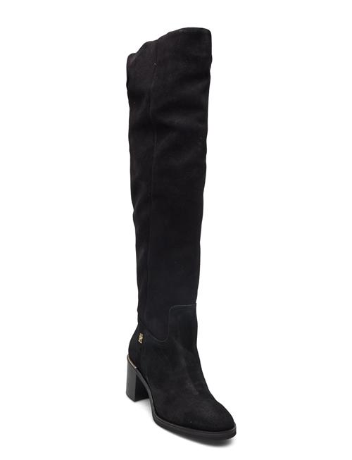 Feminine Suede Overknee Boot Tommy Hilfiger Black