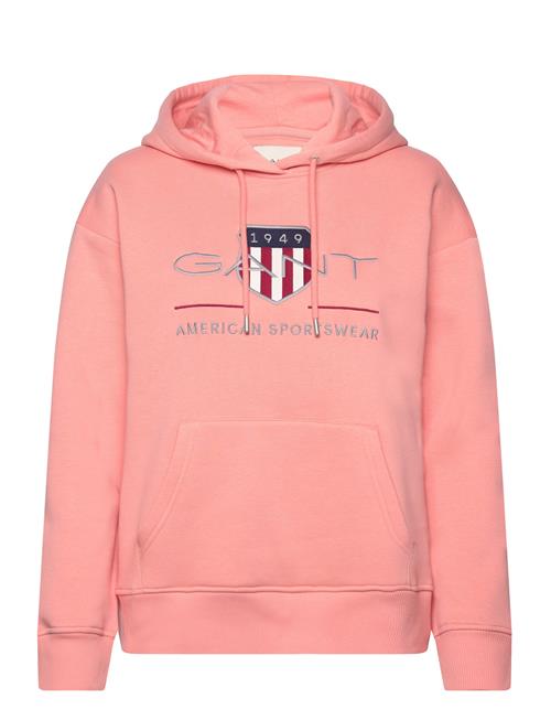 GANT Rel Archive Shield Hoodie GANT Pink