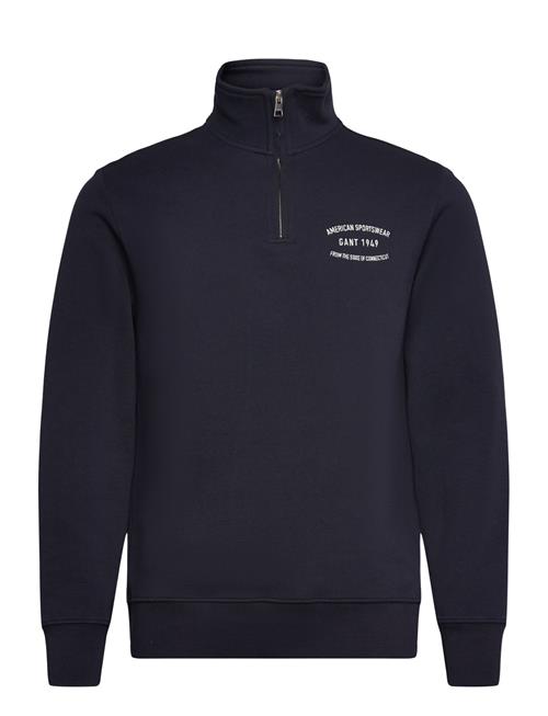 GANT Small Graphic Sweat Half Zip GANT Navy