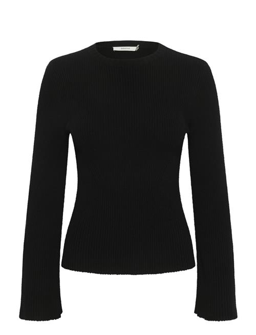 Antaligz Peplum Wool Pullover Gestuz Black