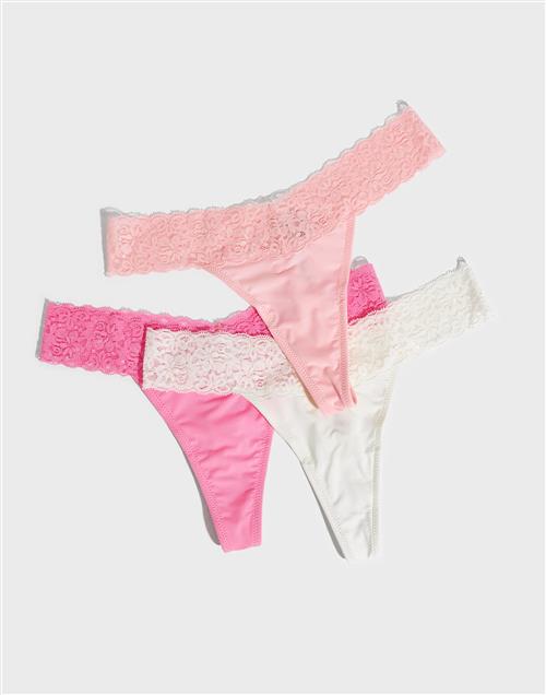 Nelly - Mønstret - Lovely Feels Thong 3-pack