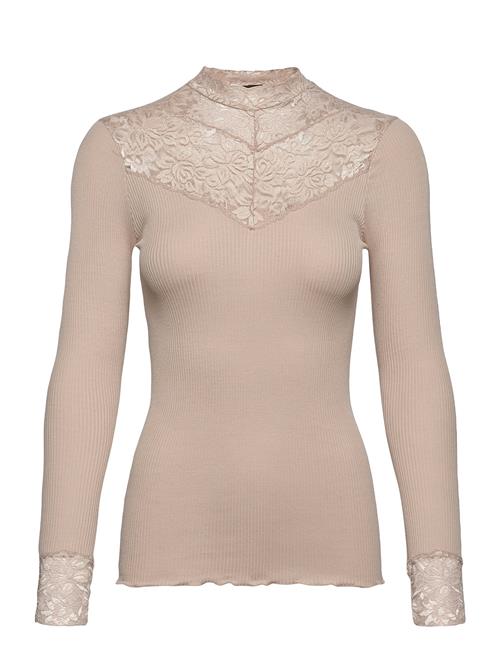 Rosemunde Silk T-Shirt W/ Lace Rosemunde Beige