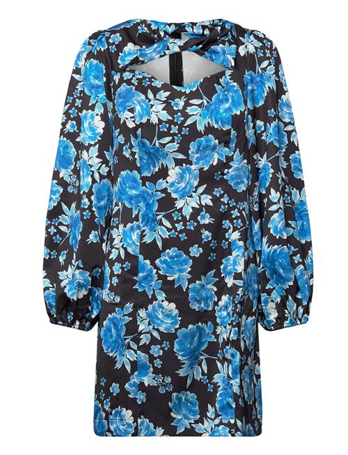 YAS Yasallrose Ls Twist Mini Dress - Show YAS Blue