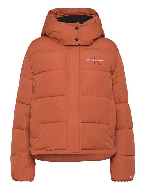 Calvin Klein Jeans Monologo Non Down Short Puffer Calvin Klein Jeans Orange