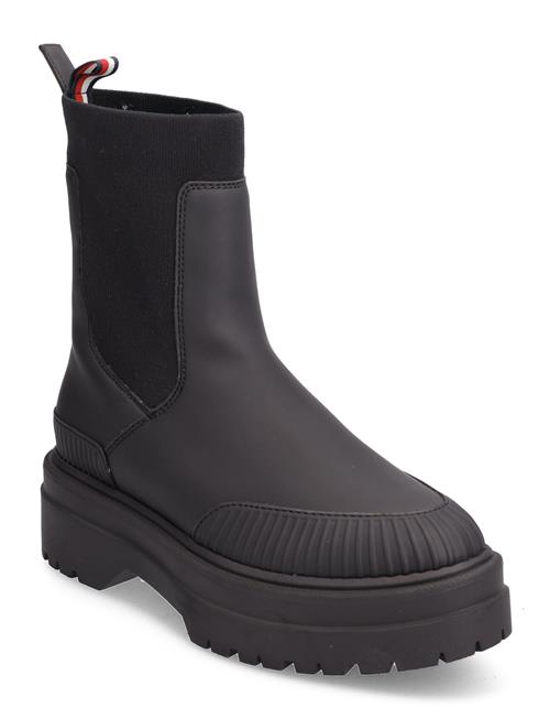 Feminine Rubberized Thermo Boot Tommy Hilfiger Black