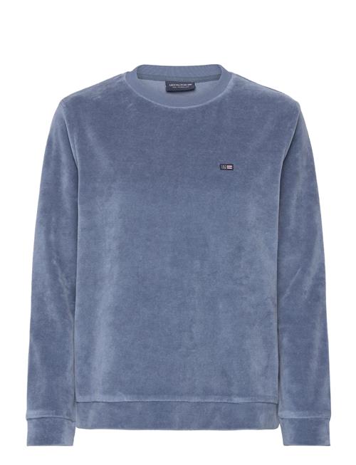 Lexington Clothing Martha Organic Cotton Velour Sweatshirt Lexington Clothing Blue