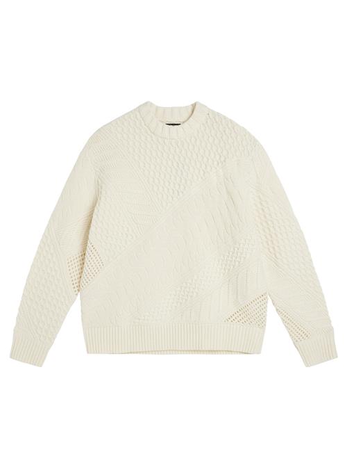 J. Lindeberg Savio Cable Knit Mock Neck J. Lindeberg White