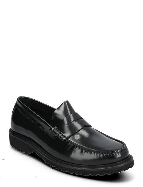 Garment Project Penny Loafer - Black Polido Leather Garment Project Black