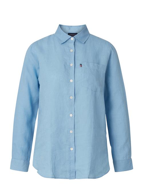 Isa Linen Shirt Lexington Clothing Blue