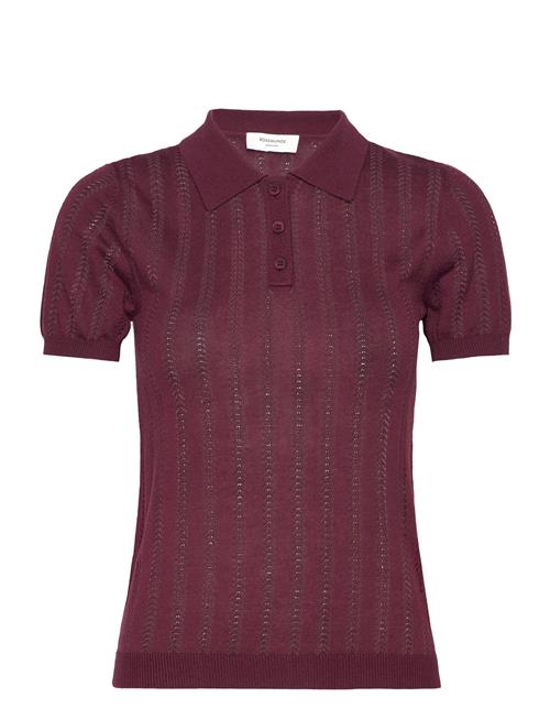 Knit Polo Rosemunde Burgundy