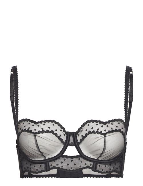 Etam Emerveillee Underwired Balcony Bra Etam Black