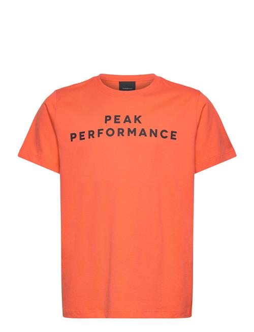 Peak Performance Fi Jr Kim Tee Peak Performance Orange