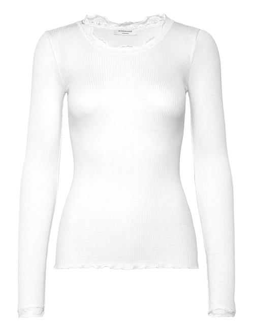 Rosemunde Rwbabette Ls Regular Lace T-Shirt Rosemunde White