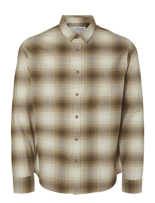 Selected Homme Slhslimowen-Brushed Shirt Ls Noos Selected Homme Brown