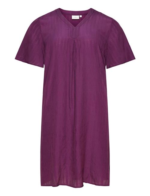 Carkeyser 2/4 Knee Dress Wvn ONLY Carmakoma Purple