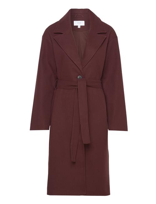 Vila Vipoko Long Coat-Noos Vila Brown