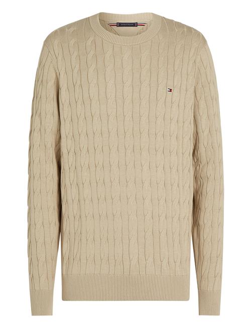 Classic Cotton Cable Crew Neck Tommy Hilfiger Beige