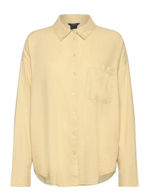 Lindex Shirt Magda Linen Blend Lindex Yellow