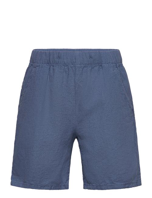 Lindex Shorts Linen Blended Lindex Blue