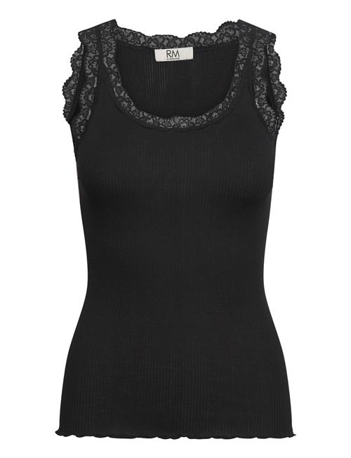 Rmwbalta Sl Regular U-Neck Top RM By Rosemunde Black