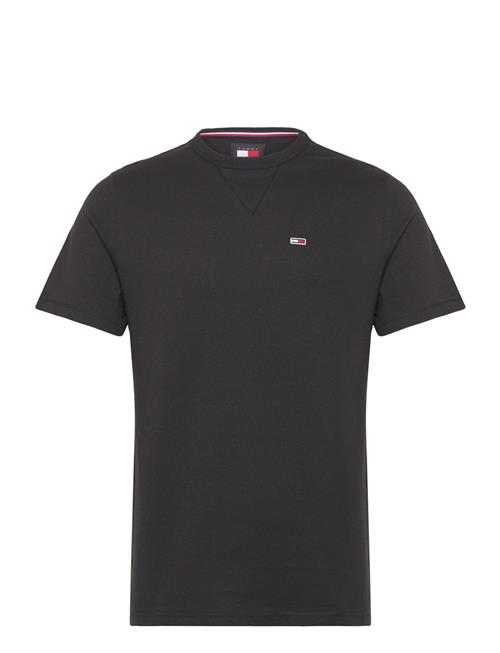 Tjm Slim Rib Detail Tee Tommy Jeans Black