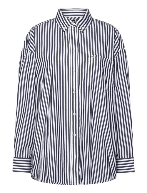 Tjw Ovs Pinstripe Shirt Tommy Jeans Navy