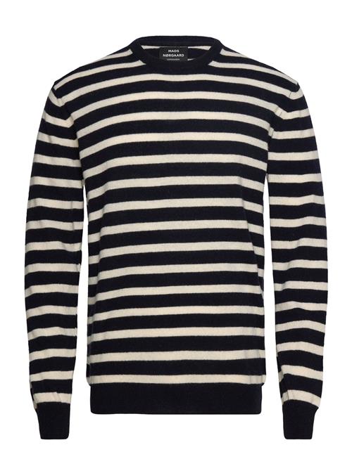 Mads Nørgaard Eco Wool Karsten Stripe Knit Mads Nørgaard Navy