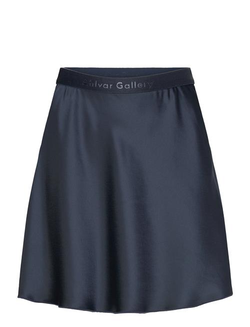 Ahlvar Gallery Hana Short Satin Skirt Ahlvar Gallery Navy