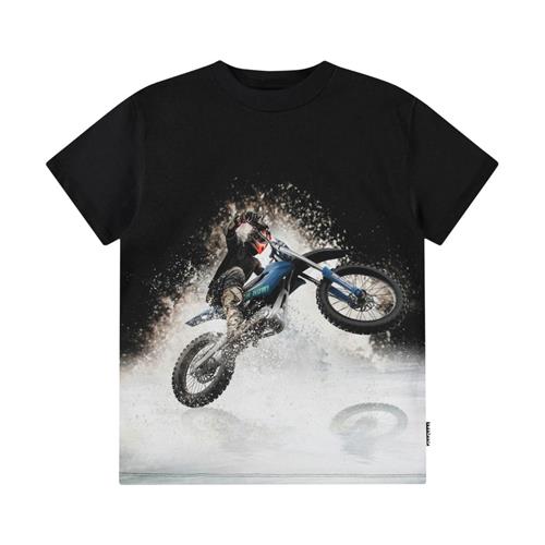 Molo Riley Short-Sleeved T-Shirt Water Wheelie | Sort | 140 cm