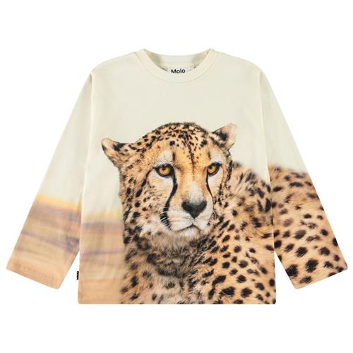 Molo Rollo Long-Sleeved T-Shirt Big Cheetah Light | Beige | 128 cm