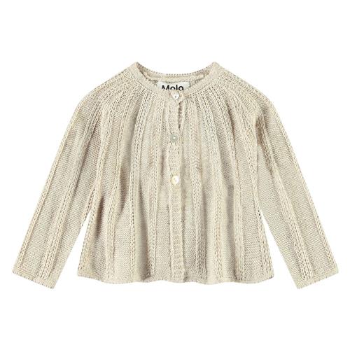 Molo Grit Cardigan Sand Melange | Beige | 68 cm