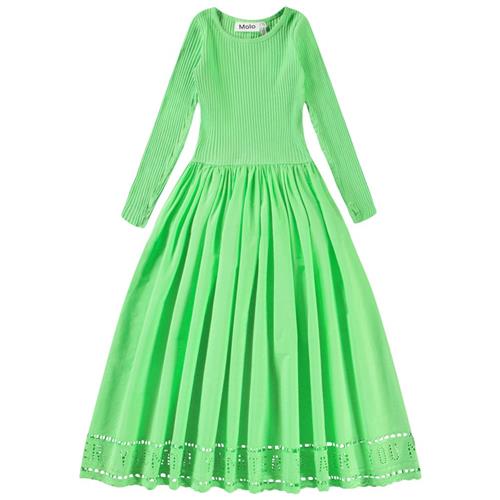 Molo Cibelle Long-Sleeved Dress Green Vibes | Grønn | 110/116 cm