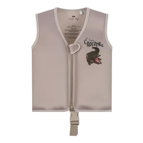 Konges Sløjd Neoprene Swim Vest Crocodile | Beige | 2-3