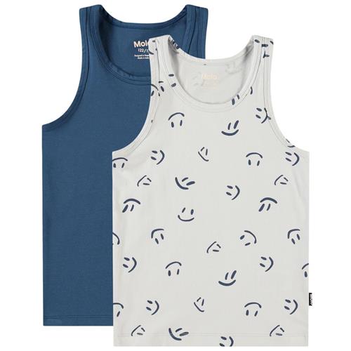 Molo Jayden 2-Pack Tank Top Best Sky 98/104 cm  Marineblå  98/104 cm  mand