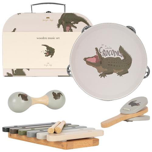 Konges Sløjd Wooden Music Sets Crocodile | Beige | 01