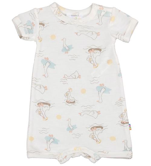 Se Joha Sommerdragt - Uld/Silke - Off White m. Print ved KidsWorld