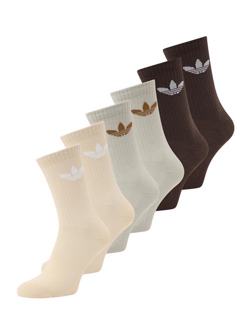 ADIDAS ORIGINALS Sokker 'Trefoil'  beige / choko / lysegrå