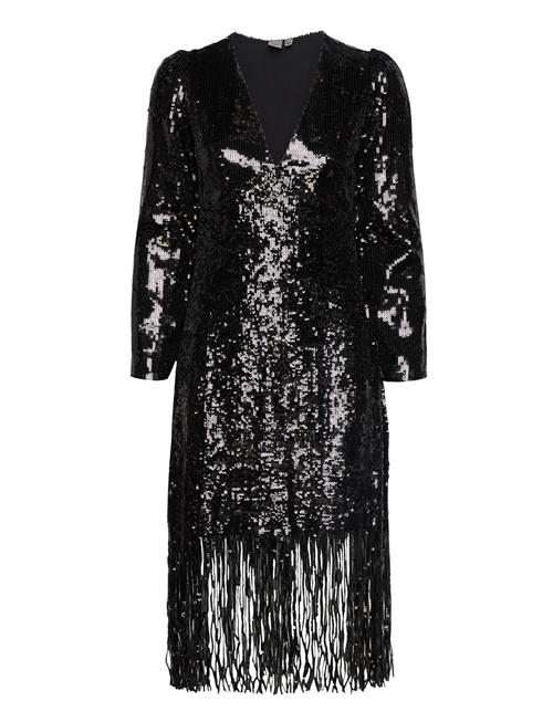 YAS Yasflapper 7/8 Sequin Dress - Show YAS Black